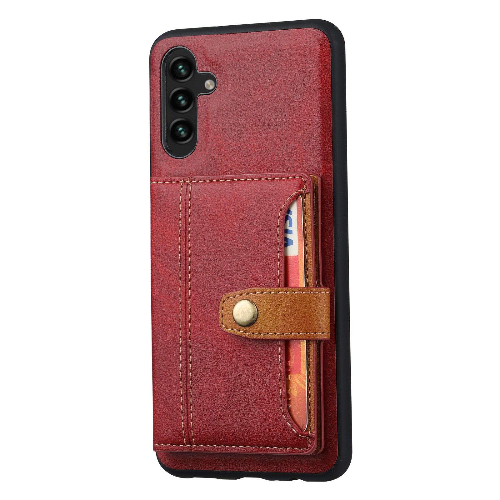For Samsung Galaxy A34 5G Anti-scratch Calf Texture Phone Case Card Slots Kickstand PU Leather Coated TPU Protective Back Cover For Samsung Galaxy A34 5G Anti-scratch Calf Texture Phone Case Card Slots Kickstand PU Leather Coated TPU Protective Back Cover